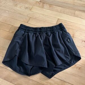 Women's Black Running Lululemon Shorts